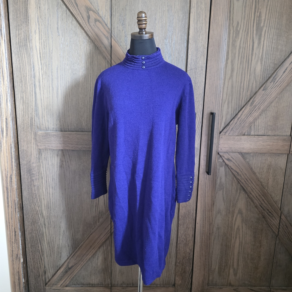 St. John Purple Mini Dress